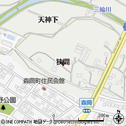 愛知県豊橋市石巻本町狭間周辺の地図