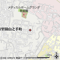 大阪府枚方市香里園山之手町43周辺の地図