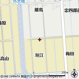 愛知県西尾市吉良町大島離島前周辺の地図