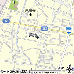 静岡県浜松市浜名区善地450周辺の地図