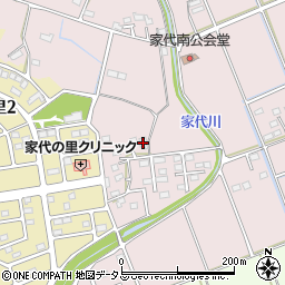 静岡県掛川市家代2182周辺の地図