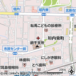 兵庫県姫路市網干区垣内中町163周辺の地図