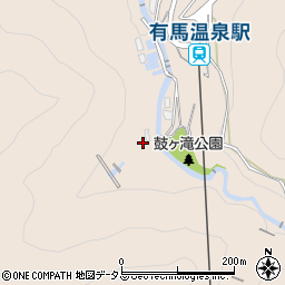 兵庫県神戸市北区有馬町1694周辺の地図