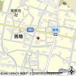 静岡県浜松市浜名区善地433周辺の地図