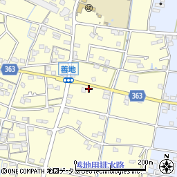 静岡県浜松市浜名区善地357周辺の地図