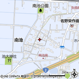 兵庫県高砂市阿弥陀町南池238周辺の地図