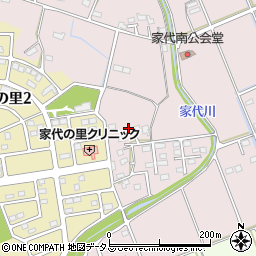 静岡県掛川市家代2181周辺の地図