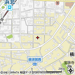 静岡県浜松市浜名区横須賀1384周辺の地図
