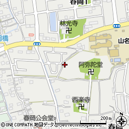 静岡県袋井市春岡332周辺の地図