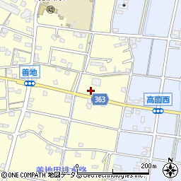 静岡県浜松市浜名区善地295-1周辺の地図