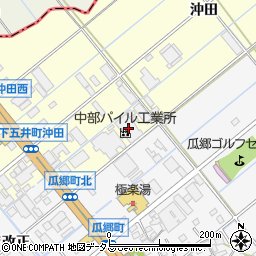 中部パイル工業所周辺の地図