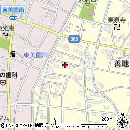 静岡県浜松市浜名区善地527周辺の地図