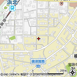 静岡県浜松市浜名区横須賀1383周辺の地図