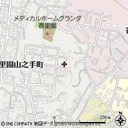 大阪府枚方市香里園山之手町43-12周辺の地図