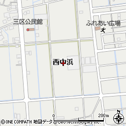 愛知県西尾市吉良町吉田西中浜周辺の地図