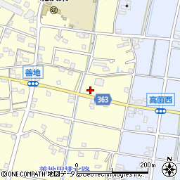 静岡県浜松市浜名区善地295周辺の地図