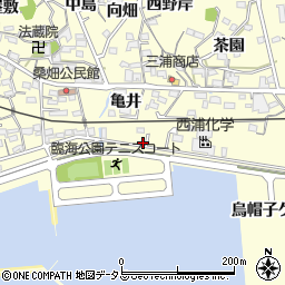 愛知県西尾市東幡豆町烏帽子ケ丘27周辺の地図