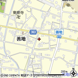 静岡県浜松市浜名区善地436周辺の地図
