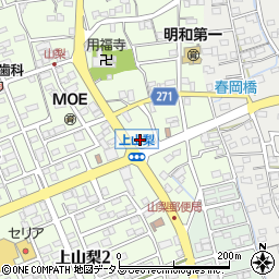 静岡県袋井市上山梨3021周辺の地図