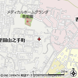 大阪府枚方市香里園山之手町52周辺の地図
