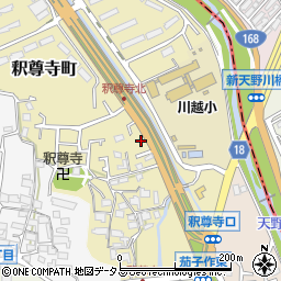 大阪府枚方市釈尊寺町35-38周辺の地図