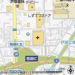 カインズ掛川店周辺の地図