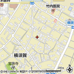 静岡県浜松市浜名区横須賀580-6周辺の地図