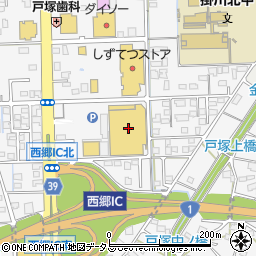 カインズ掛川店周辺の地図