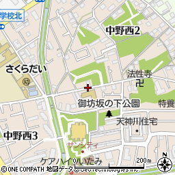 兵庫県伊丹市中野西周辺の地図