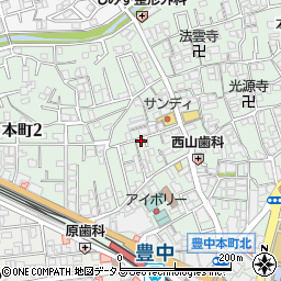 大阪府豊中市本町3丁目周辺の地図