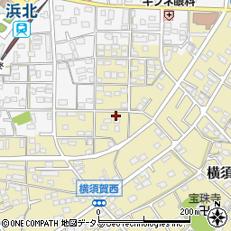 静岡県浜松市浜名区横須賀1385周辺の地図