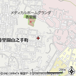 大阪府枚方市香里園山之手町43-16周辺の地図