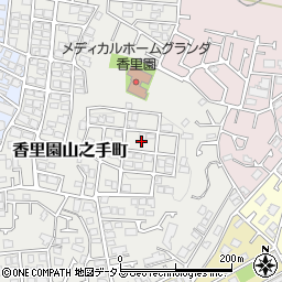 大阪府枚方市香里園山之手町41周辺の地図
