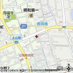 静岡県袋井市上山梨652周辺の地図