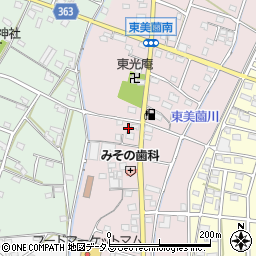 静岡県浜松市浜名区東美薗128周辺の地図