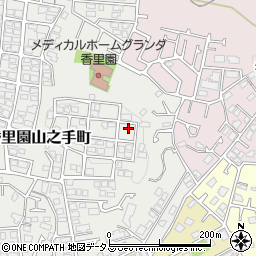 大阪府枚方市香里園山之手町43-18周辺の地図