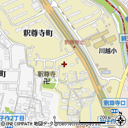 大阪府枚方市釈尊寺町2-28周辺の地図