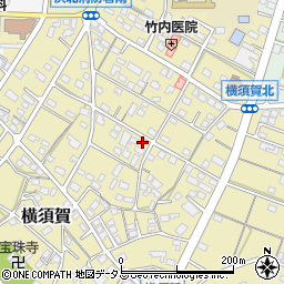 静岡県浜松市浜名区横須賀581周辺の地図