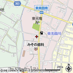 静岡県浜松市浜名区東美薗117周辺の地図