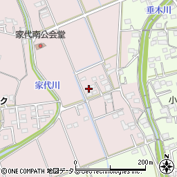 静岡県掛川市家代147周辺の地図