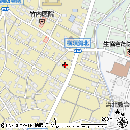 静岡県浜松市浜名区横須賀607-1周辺の地図