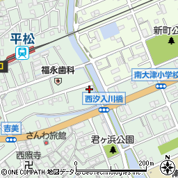 兵庫県姫路市大津区吉美843周辺の地図