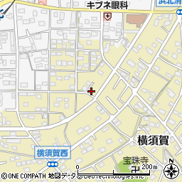 静岡県浜松市浜名区横須賀1372-5周辺の地図
