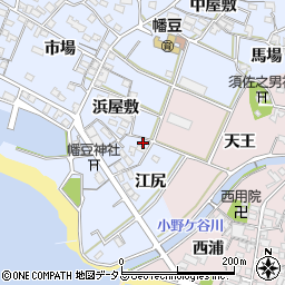 愛知県西尾市西幡豆町浜屋敷28-1周辺の地図