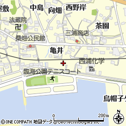 愛知県西尾市東幡豆町烏帽子ケ丘34-2周辺の地図