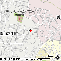 大阪府枚方市香里園山之手町52-8周辺の地図