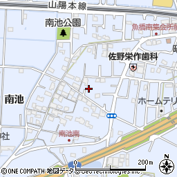 兵庫県高砂市阿弥陀町南池337周辺の地図