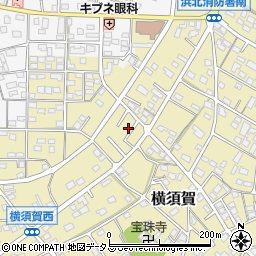 静岡県浜松市浜名区横須賀1289周辺の地図