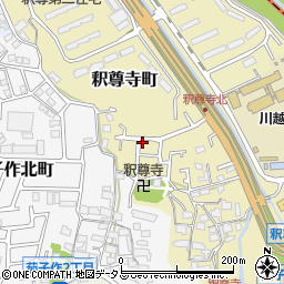 大阪府枚方市釈尊寺町33-11周辺の地図