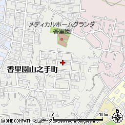 大阪府枚方市香里園山之手町41-13周辺の地図